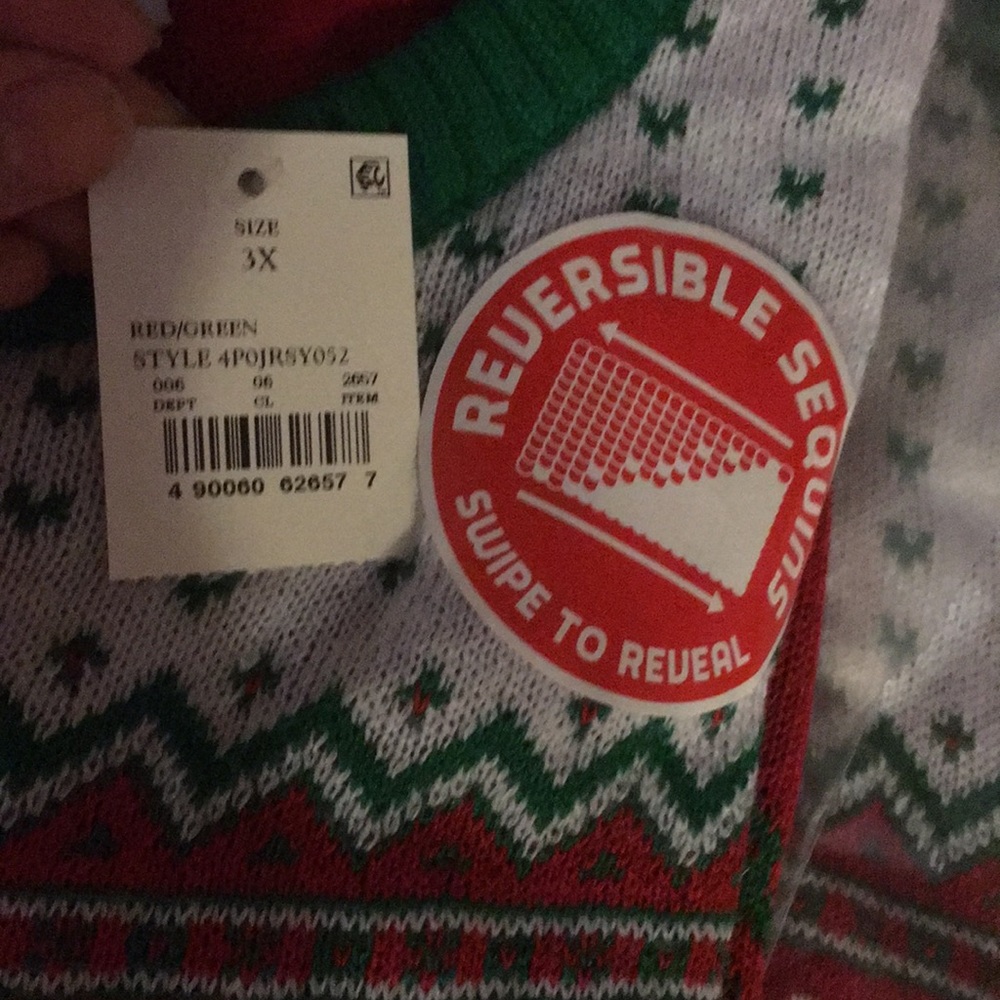 Ugly Christmas Sweater Wonderful XMas Time/Wine - Picture 5 of 6